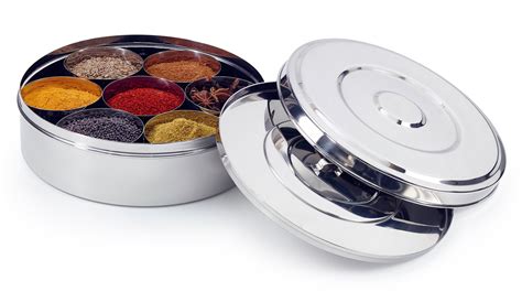 Top Rated Masala/Spice Box with Lid, Stainless Steel